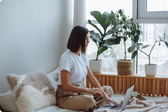 Modern letting property with comfortable living space and natural light